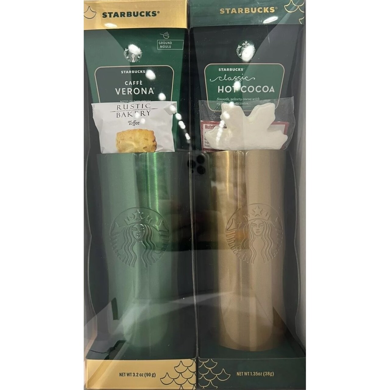 Starbucks Holiday Multi Gift Stainless Steel Tumbler Set (Pack Of 2)